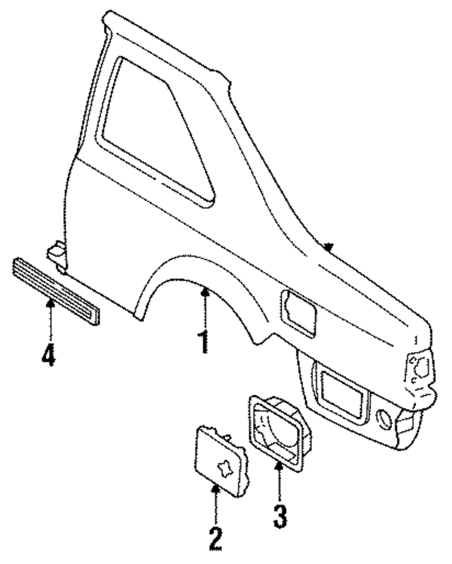 7883065Y10 - : Fuel Door for Nissan Image
