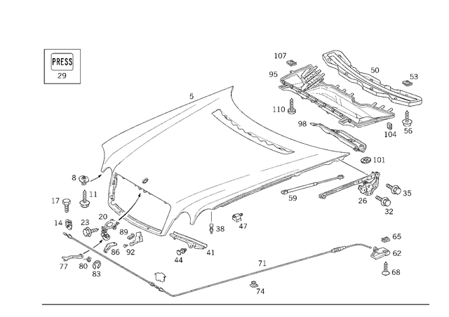 2108870127 - : Handle for Mercedes-Benz Image
