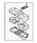 89100J3100PMG - Body: Cushion Assembly for Hyundai: Veloster Image