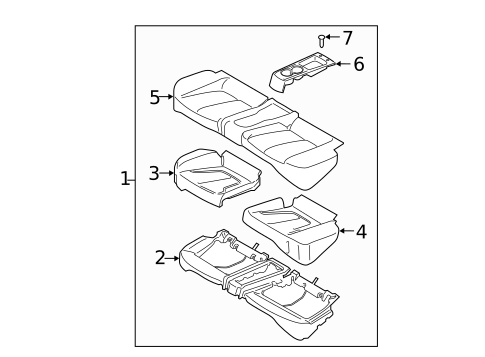 Rear Seat for 2019 Hyundai Veloster #2
