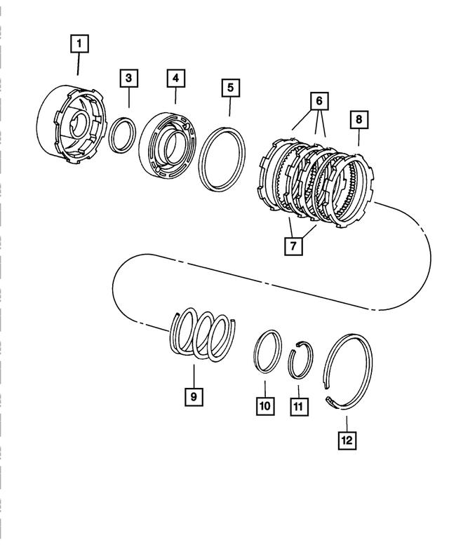 4800015AA - Automatic Transaxle 3 Speed: Front Clutch Piston Seal for Mopar Image