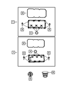 4892203AA - 3.5L Gas; Engine: Cylinder Head Cover, Left Side for Mopar Image