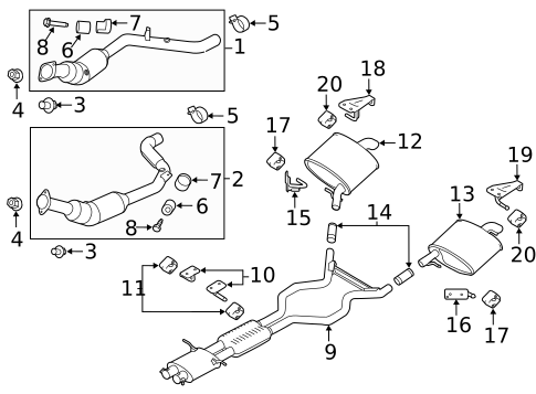 Exhaust Components for 2018 Land Rover Range Rover #0