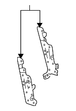 28038ZK30A - Body: AM/FM CD Cassette Mount Bracket for Nissan Image