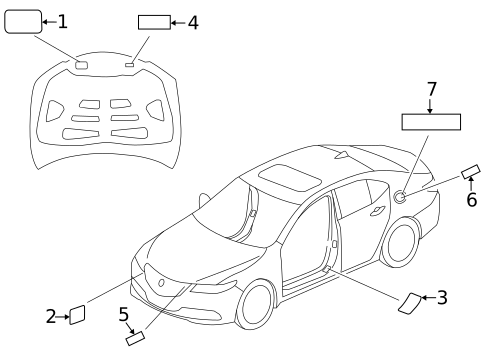 Information Labels for 2025 Acura Integra #0