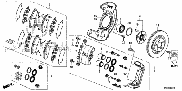 Front Brake (4WD) for 2020 Acura RLX #0