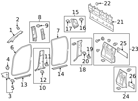 Interior Trim - Cab for 2020 Toyota Tacoma #1