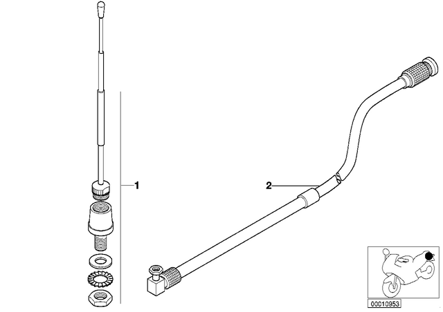 65212317041 - : Radio Antenna for BMW-Motorrad Image