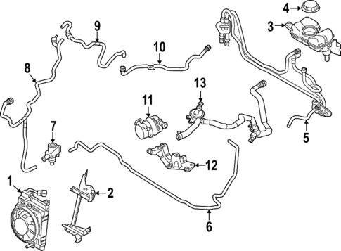 Radiator & Components for 2023 Volvo S90 #1