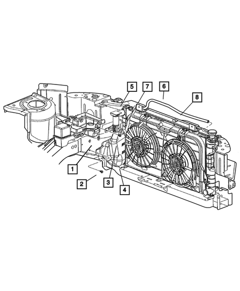 Tank, Coolant Engine for 2004 Dodge Grand Caravan #0