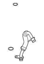 9A714594811 - Engine: Water Return Tube for Porsche: Cayenne, Macan, Panamera Image