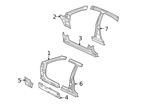 Rocker for 2005 Kia Optima #0