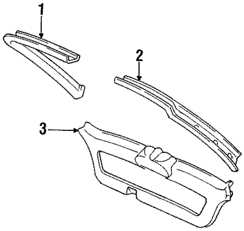 Interior Trim for 1994 Honda Accord #0