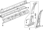 86579986 - Body: Inner Center Pillar for Cadillac: OPTIQ Image