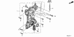 90045PHM000 - Engine: BOLT, FLANGE (8X35) for Honda Image