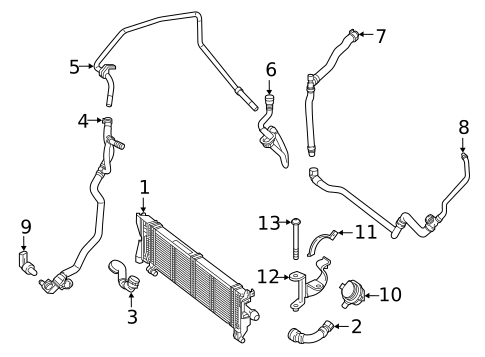 Radiator & Components for 2022 Mercedes-Benz E450 #2