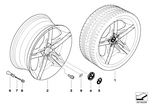 36107841690 - : Wheel, Alloy for BMW Image