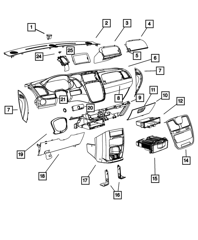 1JF19DX9AA - : Glovebox Door Latch for Mopar Image