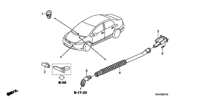 A/C Air Conditioner (Sensor) for 2009 Honda Civic #0