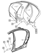 4782299AA - Labels All Vehicle Locations: Tire Pressure Label for Mopar Image