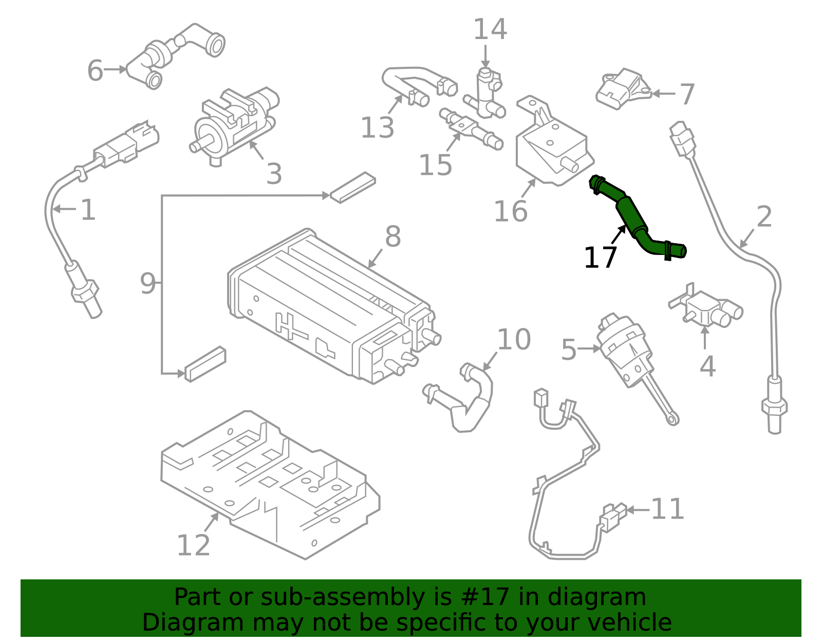 2015-2018 Kia Sedona Connector Hose 31372-A9500 | OEM Parts Online