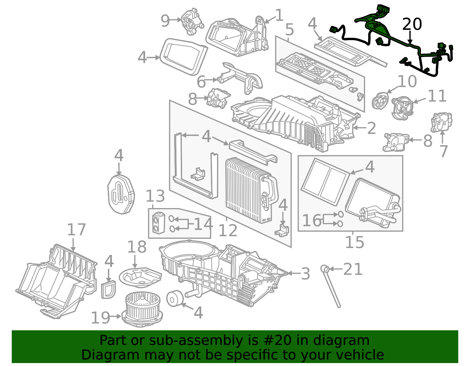 22842101 - High-Quality HVAC Air Valve Actuator Control Module Harness ...