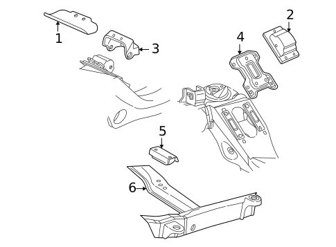 Engine & Trans Mounting for 1997 Chevrolet Express 1500 #0