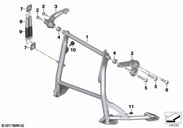 46527106079 - Frame and Mounting Parts: Center Stand -  for BMW-Motorrad Image