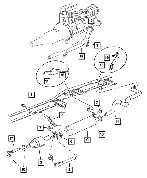 Exhaust System for 2002 Dodge Ram 2500 #4