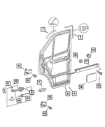 5104301AA - Doors and Related Parts: Door Seal for Mopar Image