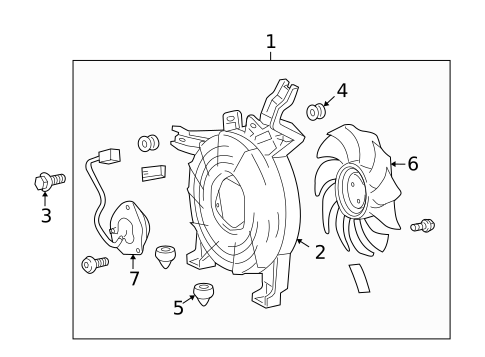 Condenser Fan for 2008 Toyota Sequoia #0