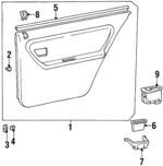 8330135510SN - : Door Trim Panel for Hyundai Image