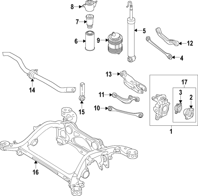 4KE505432F - Suspension: Knuckle for Audi Image