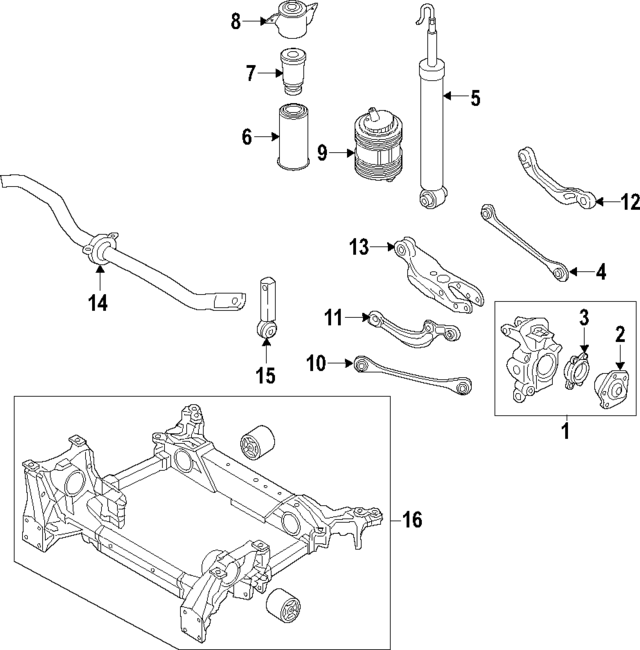 4KE505432F - Suspension: Knuckle for Audi Image