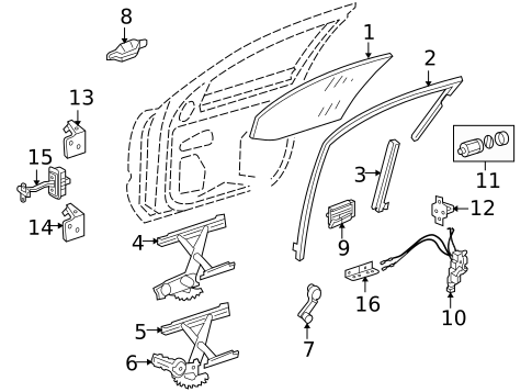 Front Door for 2006 Isuzu i-350 #0