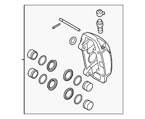 58180J5A51YKG - : Disc Brake Caliper for Hyundai Image