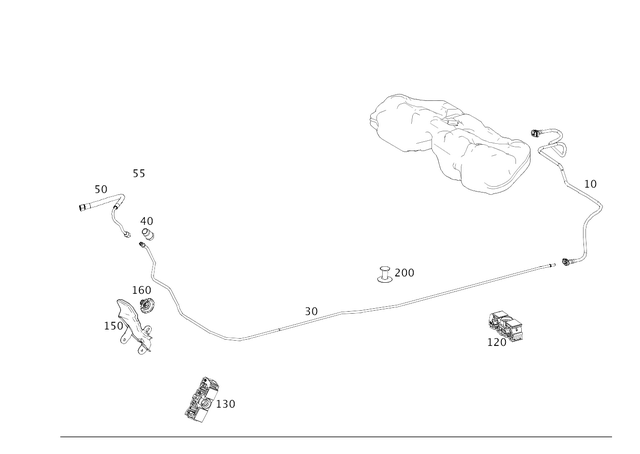 2224703100 - : Fuel Line for Mercedes-Benz Image