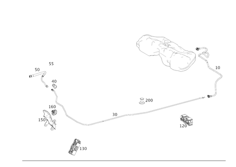 Fuel Lines, Gasoline Vehicles for 2020 Mercedes-Benz S63 AMG #0