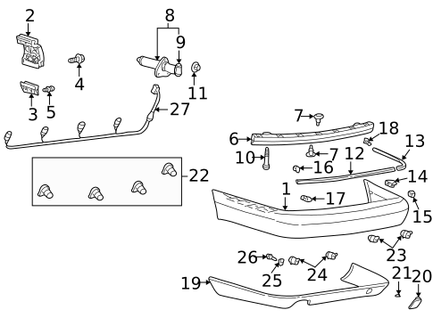 Bumper & Components - Rear for 2003 Audi S8 #0