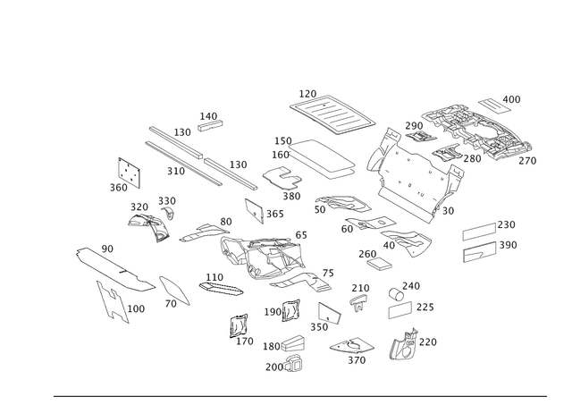 2116820210 - Panelling: Damping for Mercedes-Benz Image image