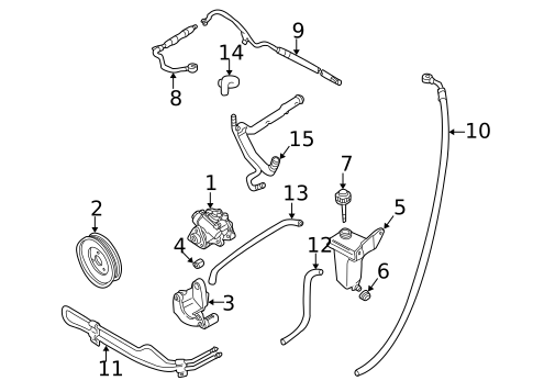 Pump & Hoses for 2004 Audi Allroad Quattro #0