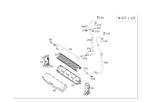 Oil Cooler for 2019 Mercedes-Benz Maybach S650 #0