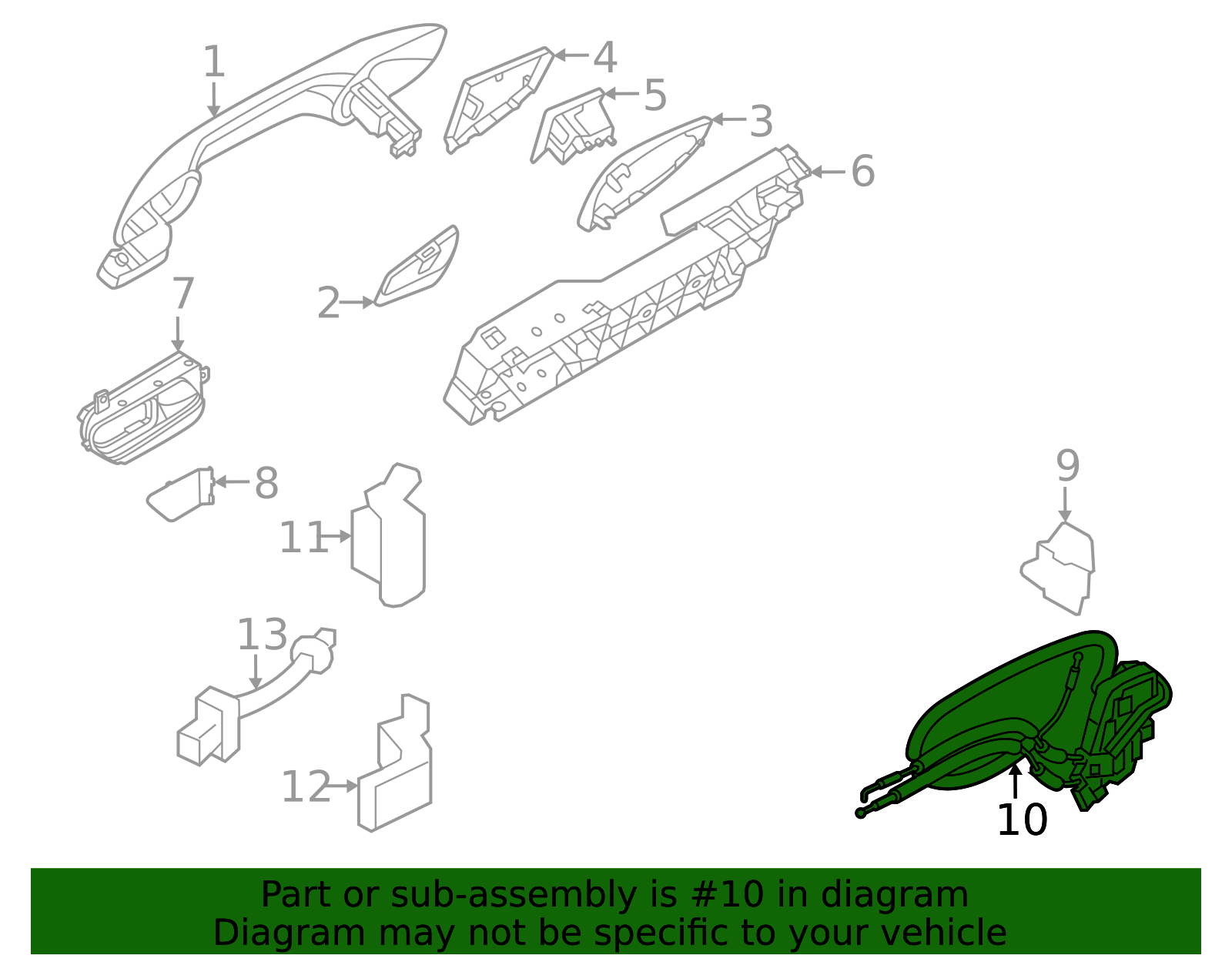 82501-7KA0A - Door Lock Actuator Motor 2025-2026 Nissan Armada ...
