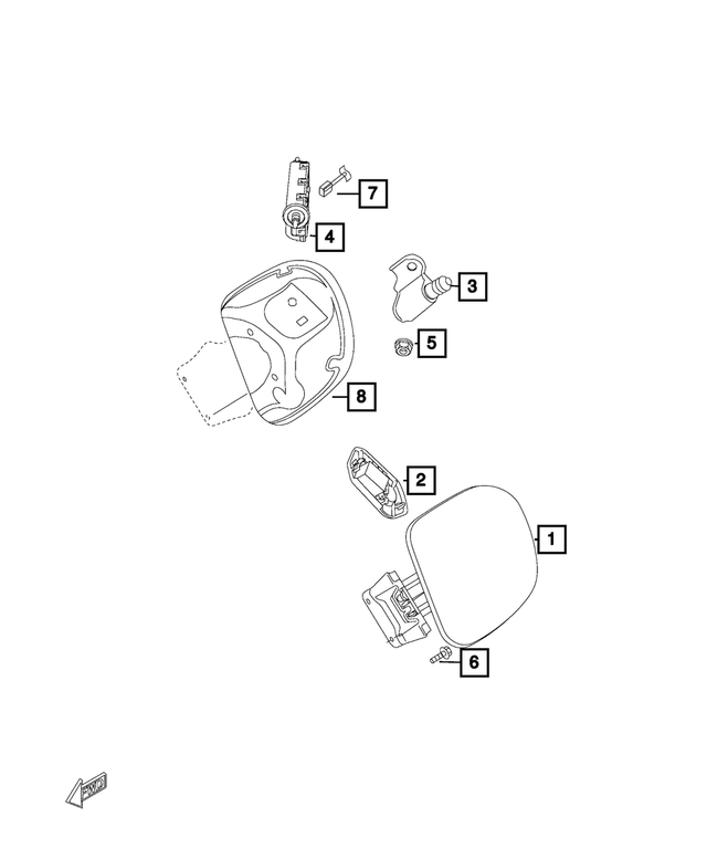 68314496AA - Electrical: Wiring Connector for Mopar Image