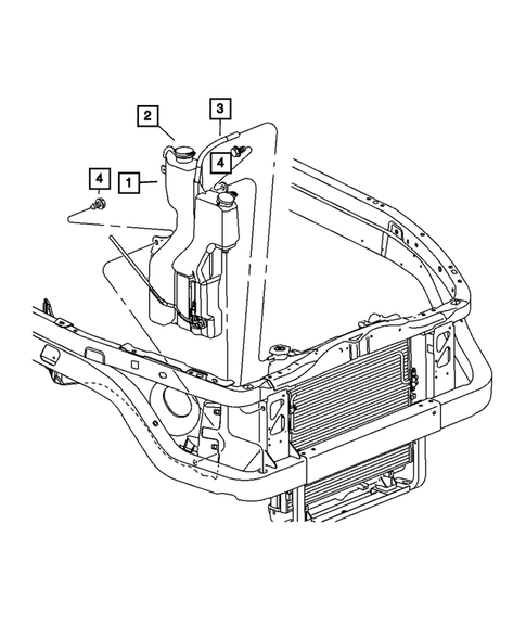 Engine Coolant Reservoir (Bottle) for 2008 Dodge Dakota #0