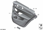 51428088241 - : Rear Door Trim Panel Left for BMW Image