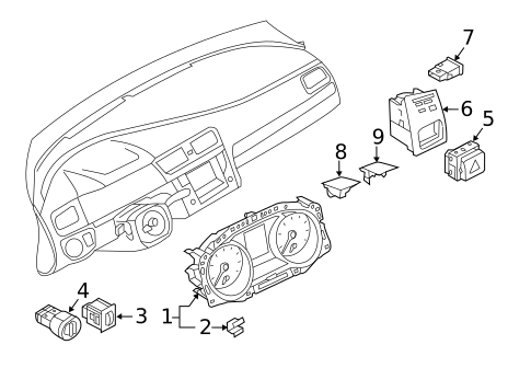 Instrument Panel for 2020 Volkswagen Golf #1