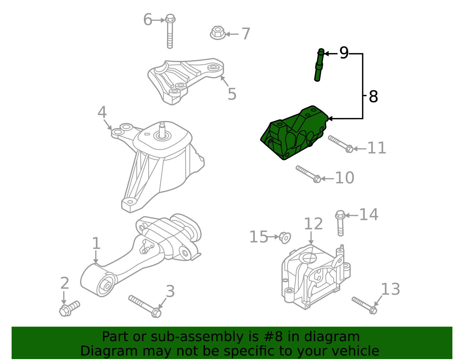 21670-2S100 - Engine Support 2021-2026 Kia | Kia.Parts Store