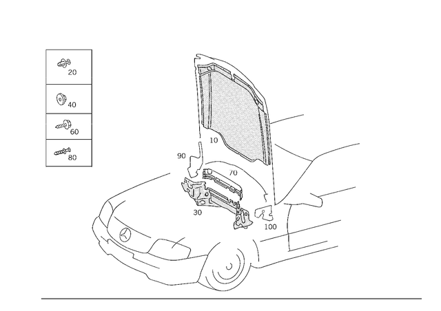 1296802025 - Panelling: Dampening for Mercedes-Benz Image image