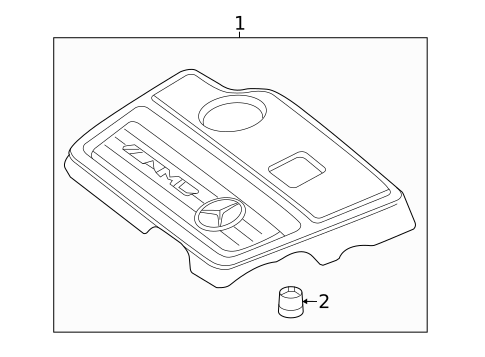 Engine Appearance Cover for 2016 Mercedes-Benz CLA 45 AMG&reg; #0